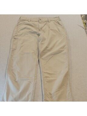 Carhartt B151TAN Men's Beige Cotton Canvas Work Pants Size 38
